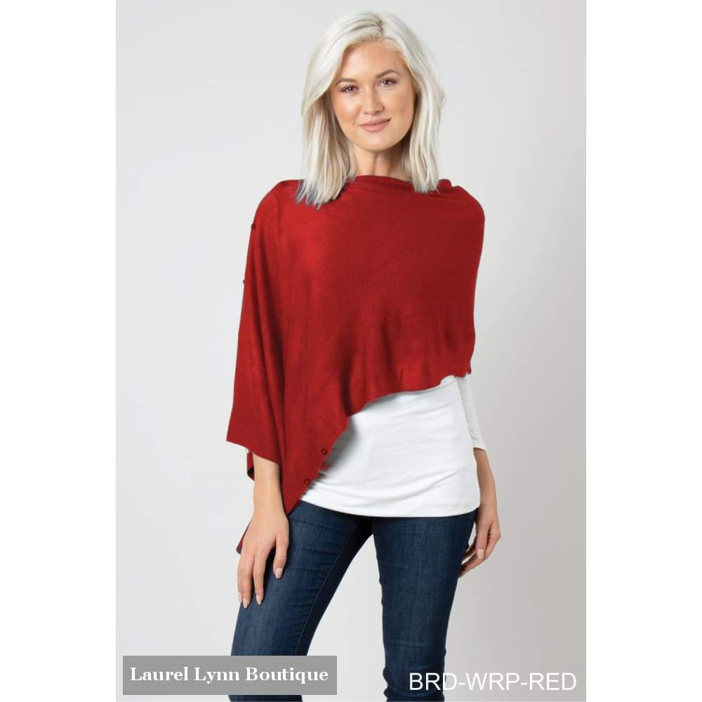 Bordeaux Wrap - Red - Simply Noelle