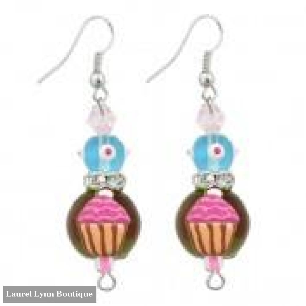 Cupcake Crazy Earrings #5150 - 5150 - Kate & Macy
