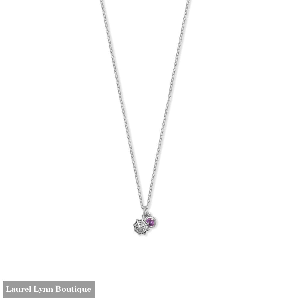 Oxidized Spider Web Charm - 74782 - Liliana Skye