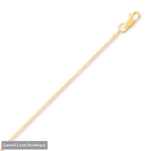 14 Karat Gold Plated 040 Curb Chain Necklace (1.4mm) - VC4026 - Liliana Skye