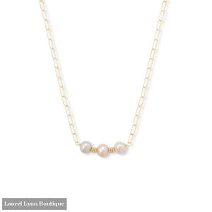 14/20 Gold Filled Cultured Freshwater Potato Pearl Necklace - LE1323-18 - Liliana Skye