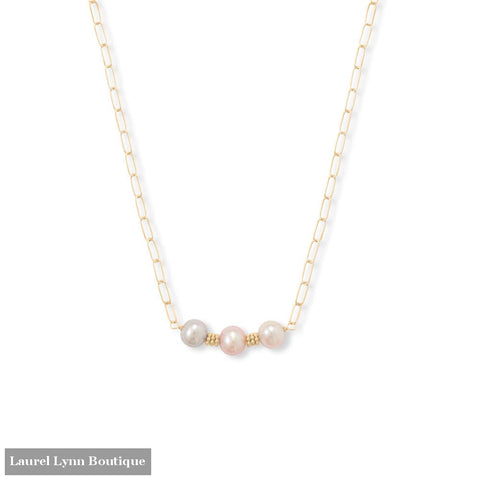 14/20 Gold Filled Cultured Freshwater Potato Pearl Necklace - LE1323-18 - Liliana Skye
