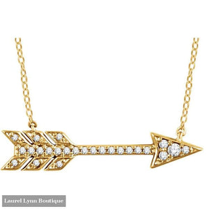 14K Diamond Arrow Necklace - Stuller - Blairs Jewelry & Gifts