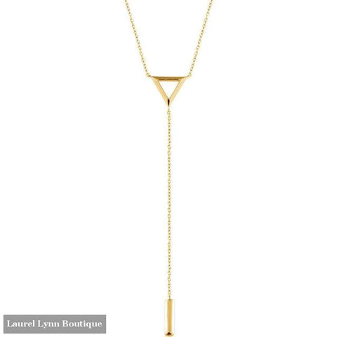 14K Triangle Y-Necklace - 14K Yellow - 51722 - Stuller - Blairs Jewelry & Gifts