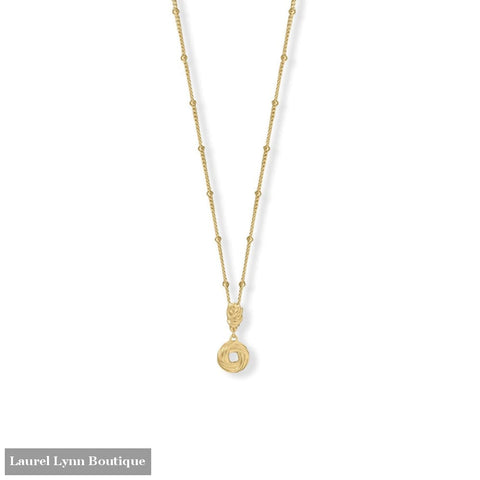 16 + 2 14 Karat Gold Plated Love Knot Necklace - 34446 - Liliana Skye