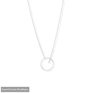 16 + 2 Circle with Bar Necklace - 34421 - Liliana Skye