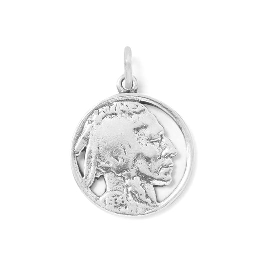 Native American Nickel Design Charm