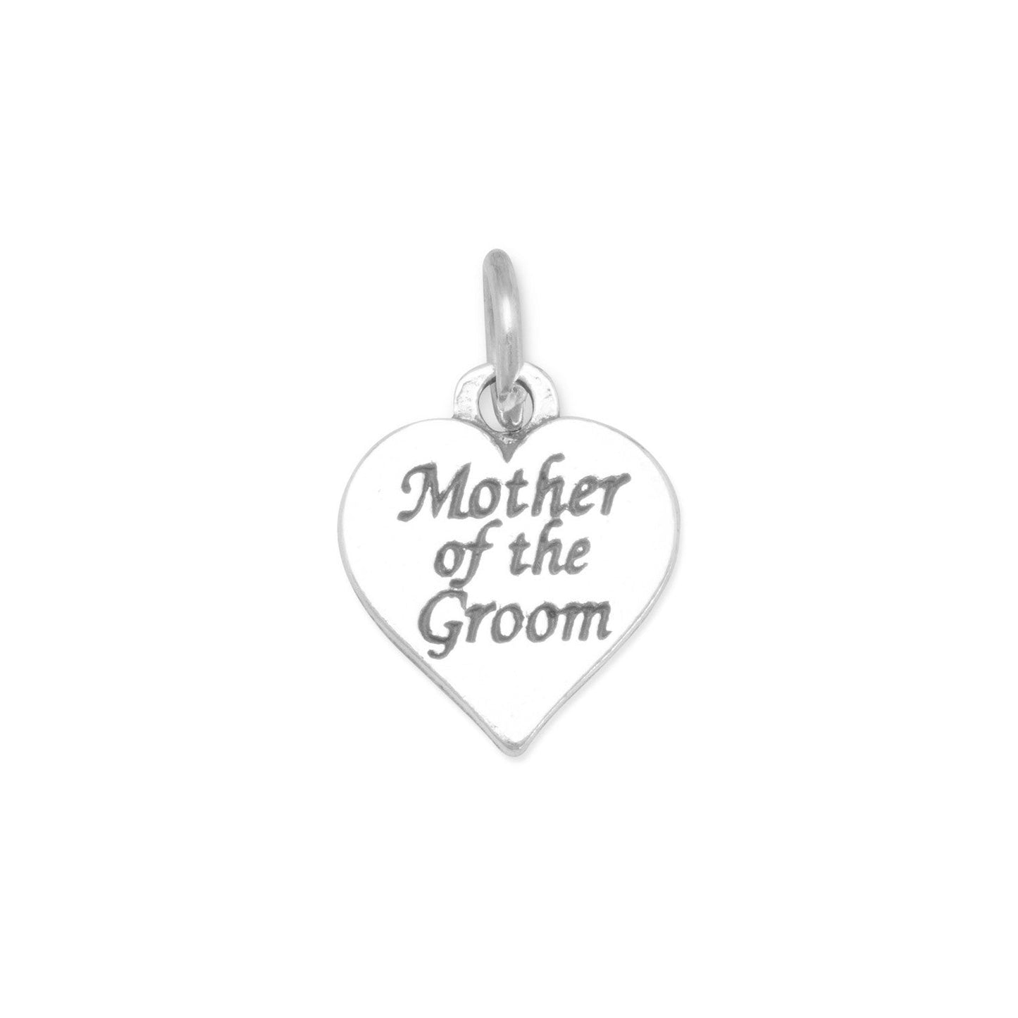 Oxidized Mother of the Groom Charm