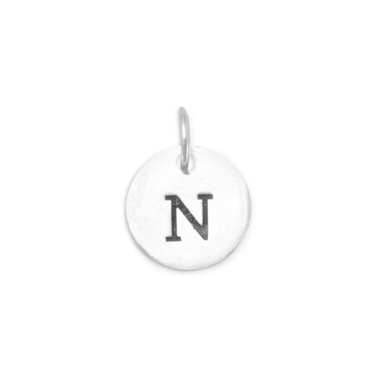 Oxidized Initial "N" Charm