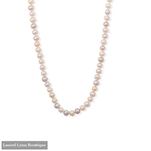 8mm Hand Knotted Cultured Freshwater Potato Pearl Necklace - LE1320-20 - Liliana Skye