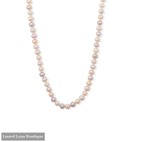 8mm Hand Knotted Cultured Freshwater Potato Pearl Necklace - LE1320-20 - Liliana Skye