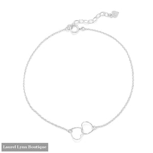 9+1 Twisted Wire Hearts Anklet - 92143 - Liliana Skye