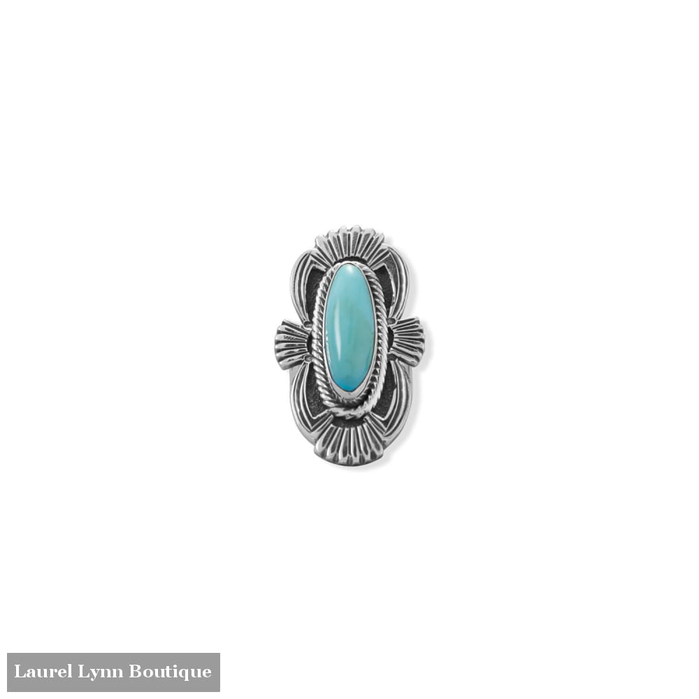 Admired Adornments! Native American Campitos Turquoise Ring - 83900-10 - Liliana Skye