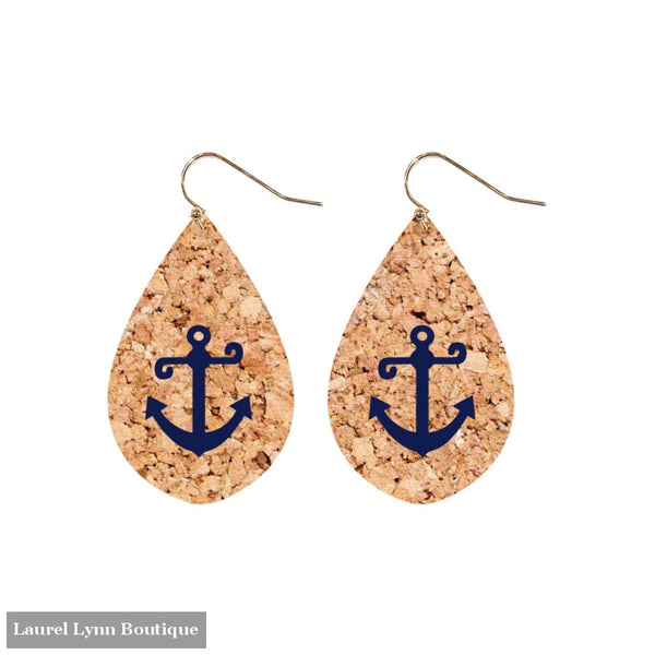 Anchor Cork Earrings - VLJ730-ANCH - Laurel Lynn Boutique