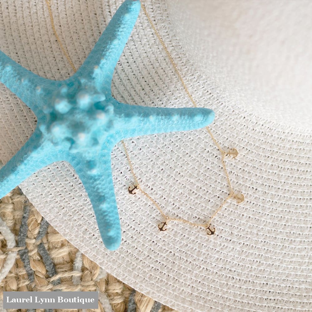 Anchor Dainty Necklace - VLJ0318-ANCH - Laurel Lynn Boutique