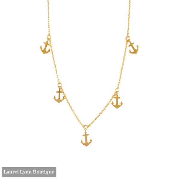 Anchor Dainty Necklace - VLJ0318-ANCH - Laurel Lynn Boutique