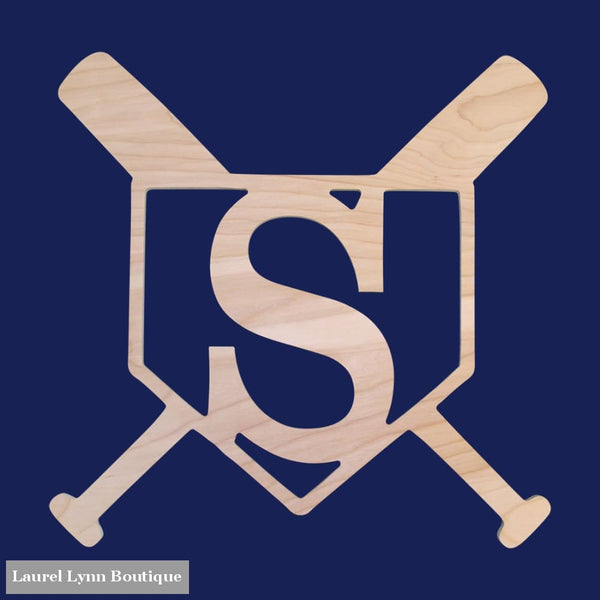 Baseball Monogram Wall Art - ALWD-BASE - Viv & Lou
