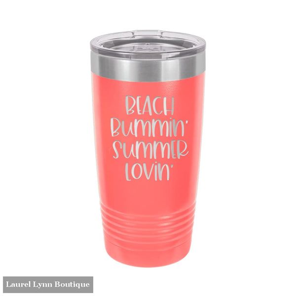 Beach Bummin Coral 20oz Insulated Tumbler - TWB20-SUM-CORAL - Viv & Lou