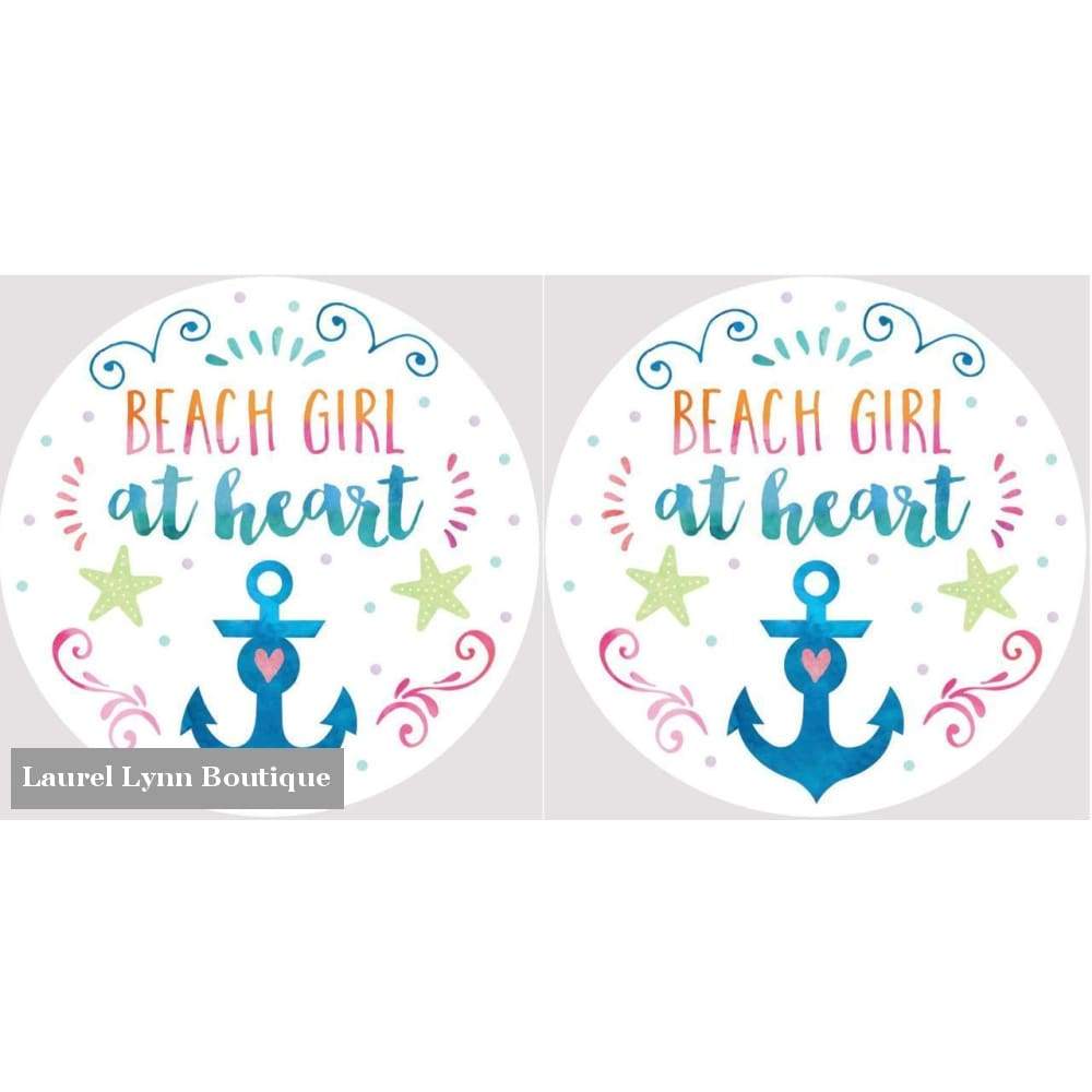 Beach Girl Car Coaster Set #4037 - Clementine Design - Blairs Jewelry & Gifts