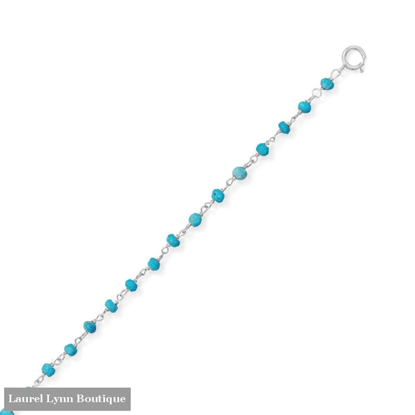 Blue Sea! Turquoise Anklet - 92112 - Liliana Skye