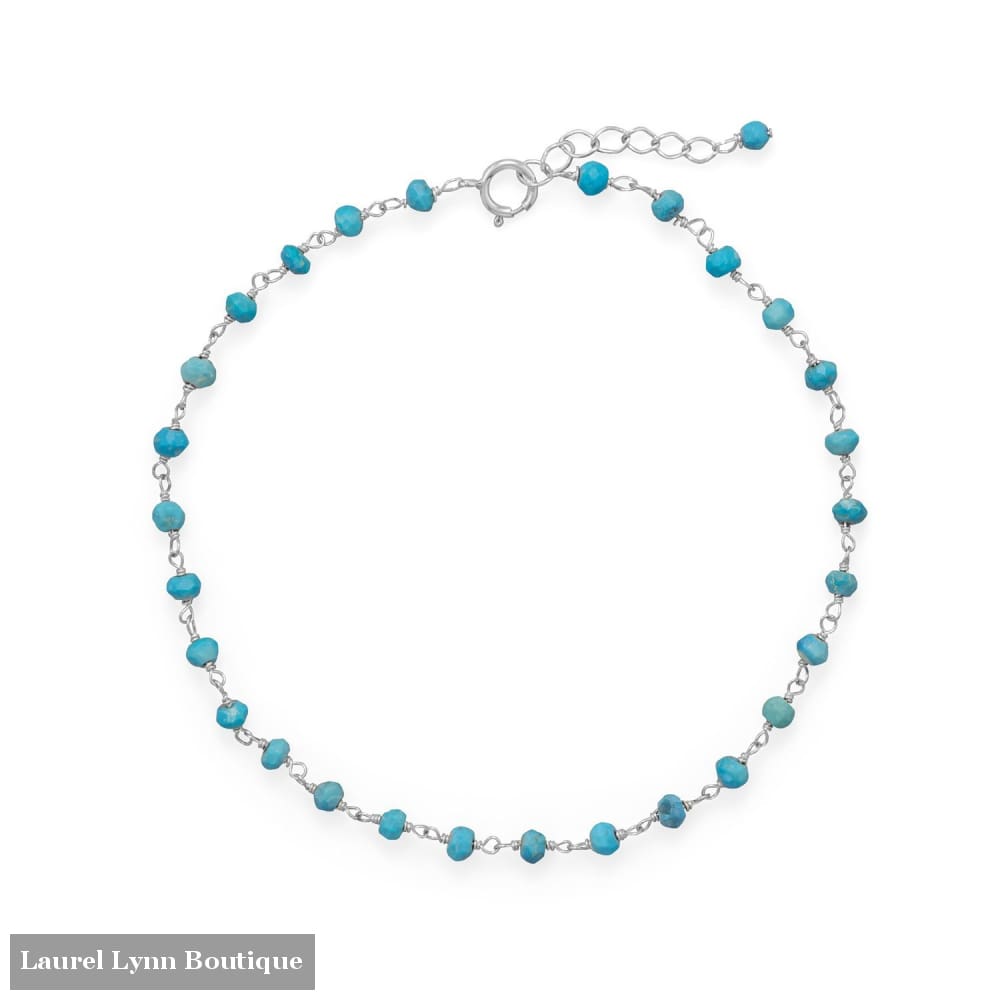 Blue Sea! Turquoise Anklet - 92112 - Liliana Skye
