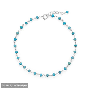 Blue Sea! Turquoise Anklet - 92112 - Liliana Skye