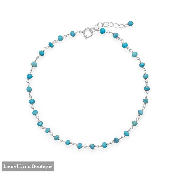 Blue Sea! Turquoise Anklet - 92112 - Liliana Skye