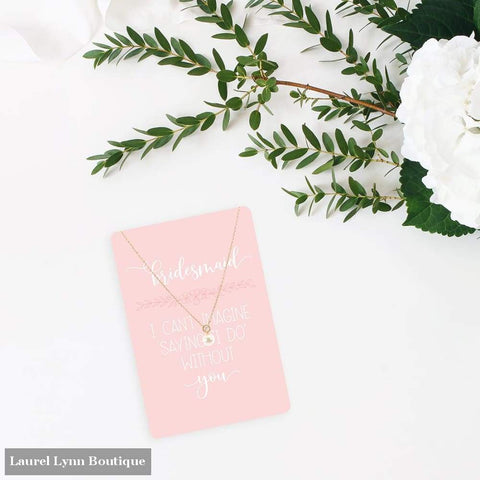 Bridesmaid Keepsake Card - VLJC-1415GD-BM - Laurel Lynn Boutique