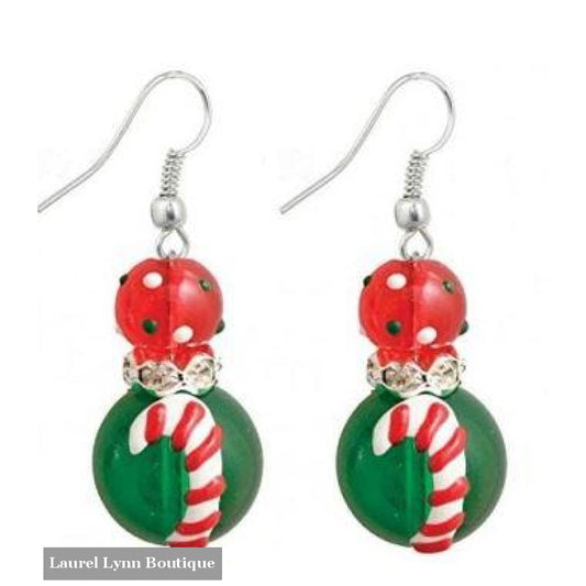 Candy Cane Earrings #5244 - 5244 - Kate & Macy