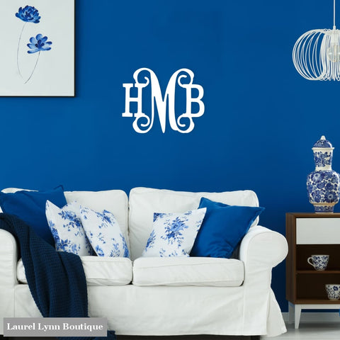 Classic Vine Monogram Wall Art - ALWD-CVINEP-14 - Viv & Lou