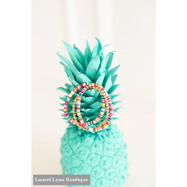 Colorful Bracelet Stack - VLJ1753-MULTI - Laurel Lynn Boutique