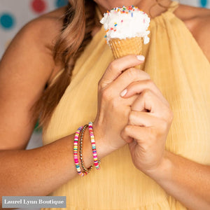 Colorful Bracelet Stack - VLJ1753-MULTI - Laurel Lynn Boutique