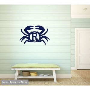 Crab Monogram Wall Art - ALWD-CRAB - Viv & Lou