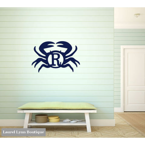 Crab Monogram Wall Art - ALWD-CRAB - Viv & Lou