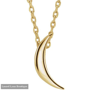 Crescent Moon Necklace - 14K Yellow Gold - Stuller - Blairs Jewelry & Gifts