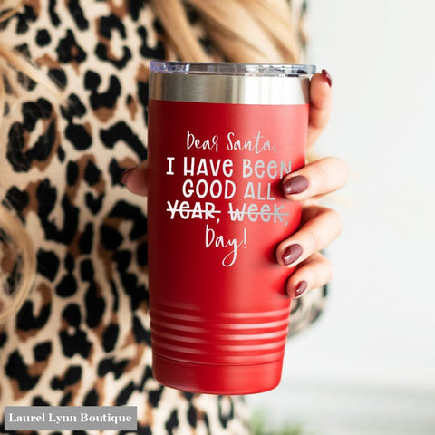 Dear Santa 20oz Insulated Tumbler - TWB20-SANTA-RED - Viv & Lou