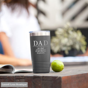 Definition of Dad Grey 20oz Insulated Tumbler - TWB20-DAD-GREY - Viv & Lou