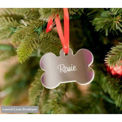 Dog Bone Mirrored Acrylic Ornament - Wholesale Boutique - Blairs Jewelry & Gifts