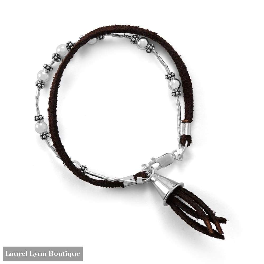 Double Strand Suede And Decorative Bead Bracelet - Liliana Skye - Blairs Jewelry & Gifts