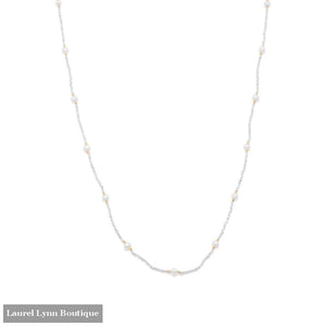 Endless Design Pyrite And Cultured Freshwater Pearl Necklace - Liliana Skye - Blairs Jewelry & Gifts