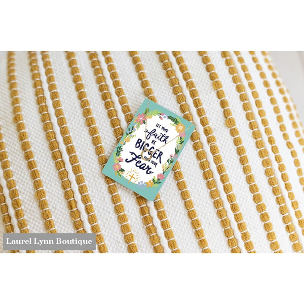 Faith is Bigger Than Fear Keepsake Necklace - VLJC-NOFEARGD-FAITH - Laurel Lynn Boutique