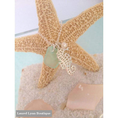 Fancy Seahorse Charm Necklace - Laurel Lynn Jewelry - Blairs Jewelry & Gifts