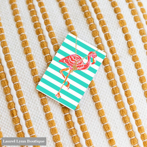 Flamingo Keepsake Necklace - VLJC-1525GD-FLAM - Laurel Lynn Boutique