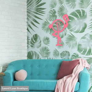 Flamingo Monogram Wall Art - ALWD-FLAMINGO - Viv & Lou