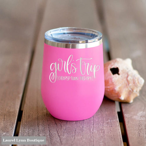 Girls Trip Pink 12oz Insulated Tumbler - TWB12-GIRL-PK - Viv & Lou