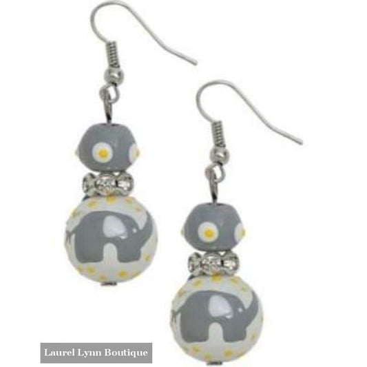 Gray Elephant Earrings #5284 - Kate & Macy Jewelry - Blairs Jewelry & Gifts