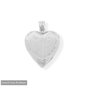 Heart Memorial Keeper Locket with Cross - 74654 - Liliana Skye
