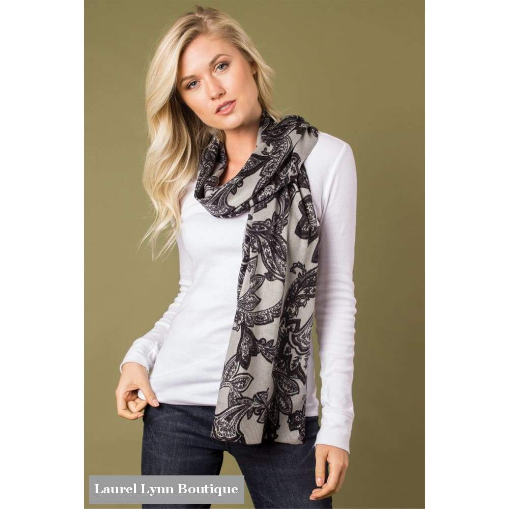 Leaf Motif Bordeaux Wrap - Simply Noelle - Blairs Jewelry & Gifts