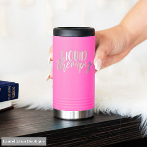 Liquid Therapy Pink Slim Can Beverage Holder - TWBH-THERAPY-PK - Viv & Lou