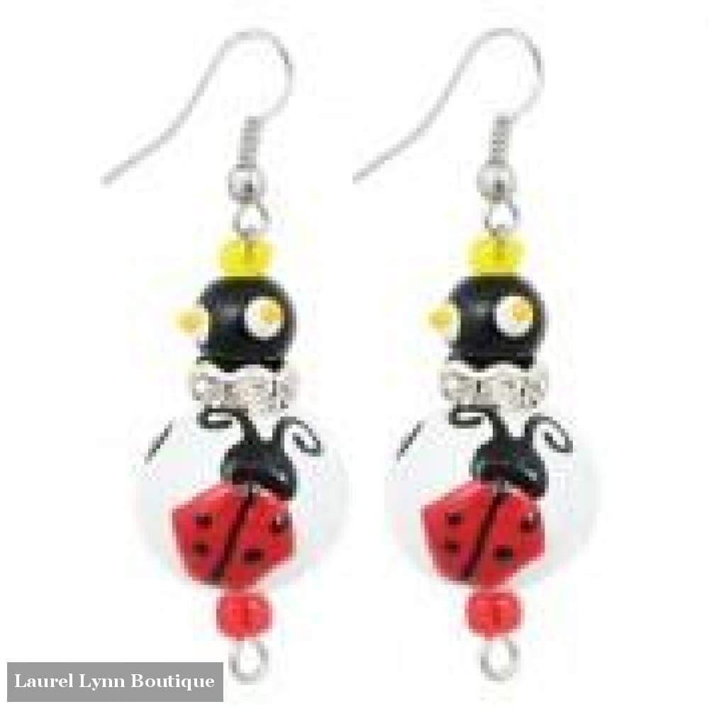 Lucky Ladybug Earrings #5154 - Kate & Macy Jewelry - Blairs Jewelry & Gifts